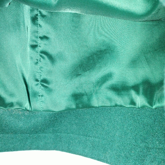 J. Crew Shirt Tail Wool Blend Mini Skirt in Forest Green Sz. 4 Tall - Picture 4 of 7